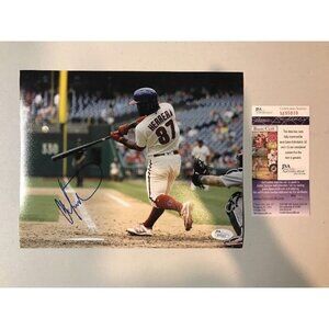 Odubel Herrera Autograph Signed Philadelphia Phillies 8x10 Photo JSA